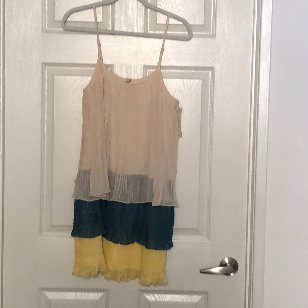 NWT MYSTREE Sleeveless Tiered Dress